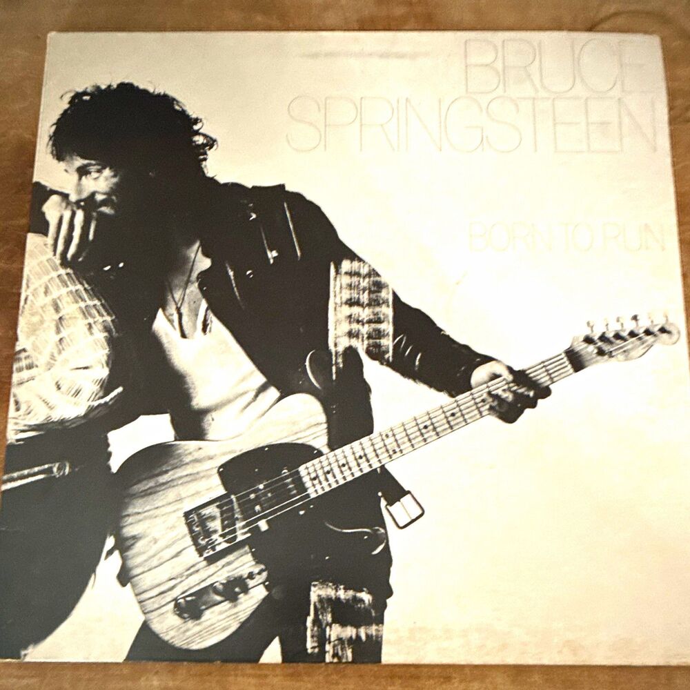 Bruce Springsteen Born to Run LP Vinyl Record Columbia Rock Cardboard Sleeve